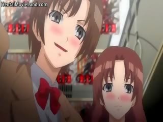 Nekaltas brunetė anime išpurenti sucks peter part4
