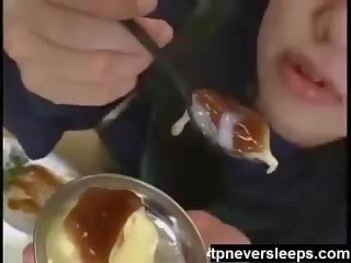 Japanese lassie sperm dessert